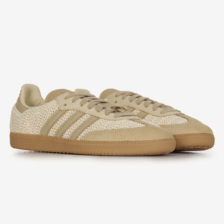 ADIDAS ORIGINALS samba SAMBA OG KNIT BEIGE/MARRONE UOMO