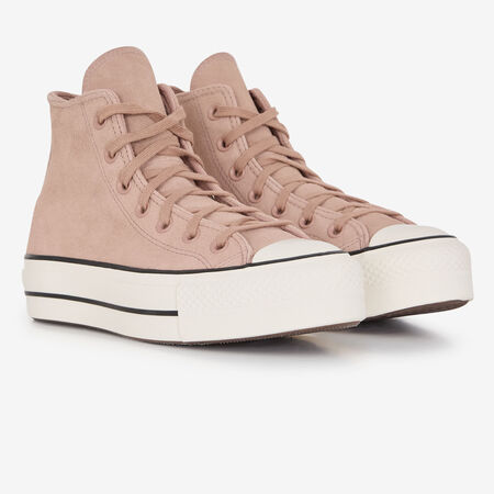 CONVERSE CHUCK TAYLOR LIFT HI MARRONE DONNA