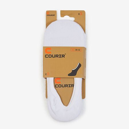 COURIR PACK FOOTIES COURIR X3 BIANCO UNISEX