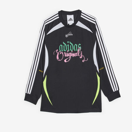 ADIDAS ORIGINALS TEE-SHIRT GRAPHIC LS NERO/BIANCO UOMO