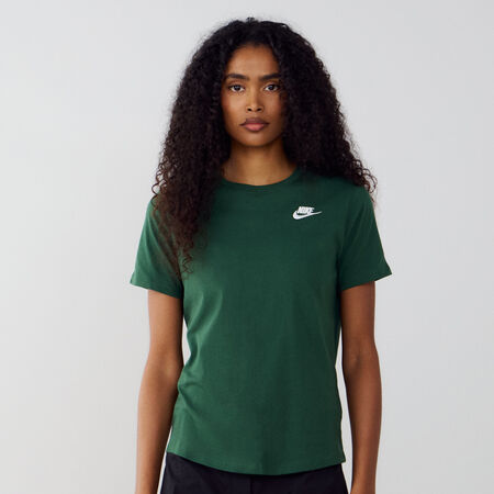NIKE TEE SHIRT CLUB NERO/BIANCO DONNA