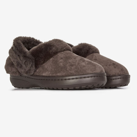 CROCS UNFURGETTABLE SUEDED CLOG MARRONE DONNA