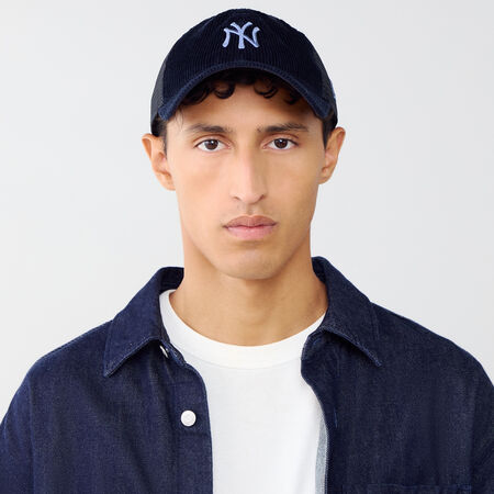 NEW ERA 9TWENTY TRUCKER NY CORD BLU SCURO/BLU UOMO