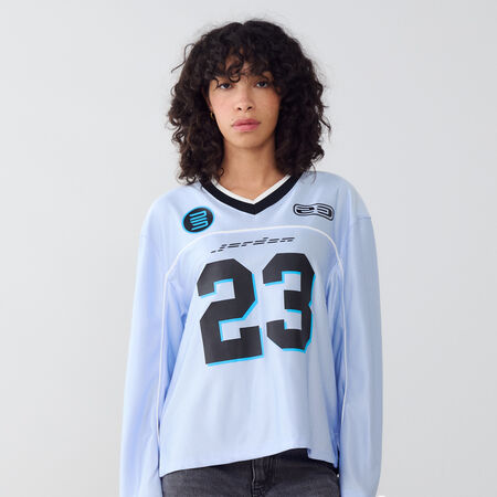 JORDAN TEE SHIRT JERSEY BLU/NERO DONNA