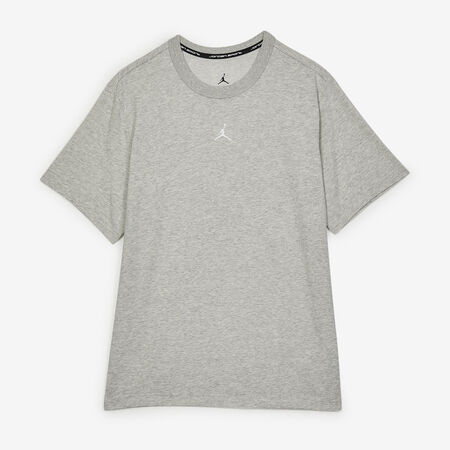 TEE SHIRT CENTERED LOGO : GRIGIO/BIANCO