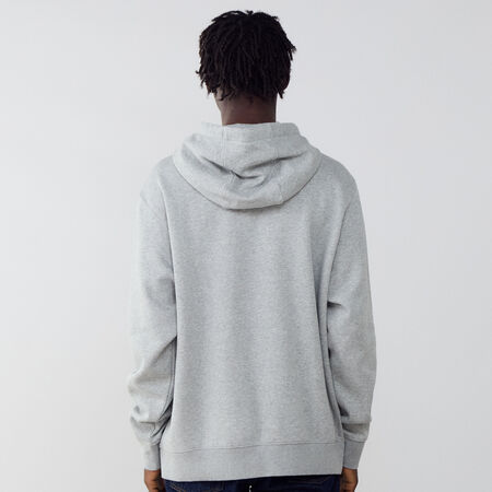 NIKE HOODIE CLUB SMALL LOGO GRIS UOMO