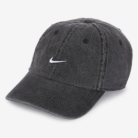 NIKE CASQUETTE DENIM SMALL LOGO NERO/BIANCO UOMO