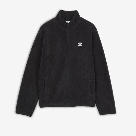 ADIDAS ORIGINALS JACKET FZ TEDDY FLEECE NERO/BIANCO UOMO