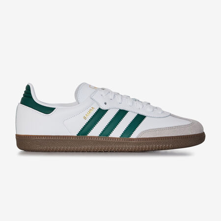 ADIDAS ORIGINALS samba SAMBA OG BIANCO/VERDE UOMO