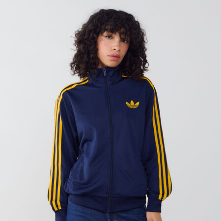 ADIDAS ORIGINALS JACKET FZ OVERSIZED FIREBIRD BLU SCURO/GIALLO DONNA