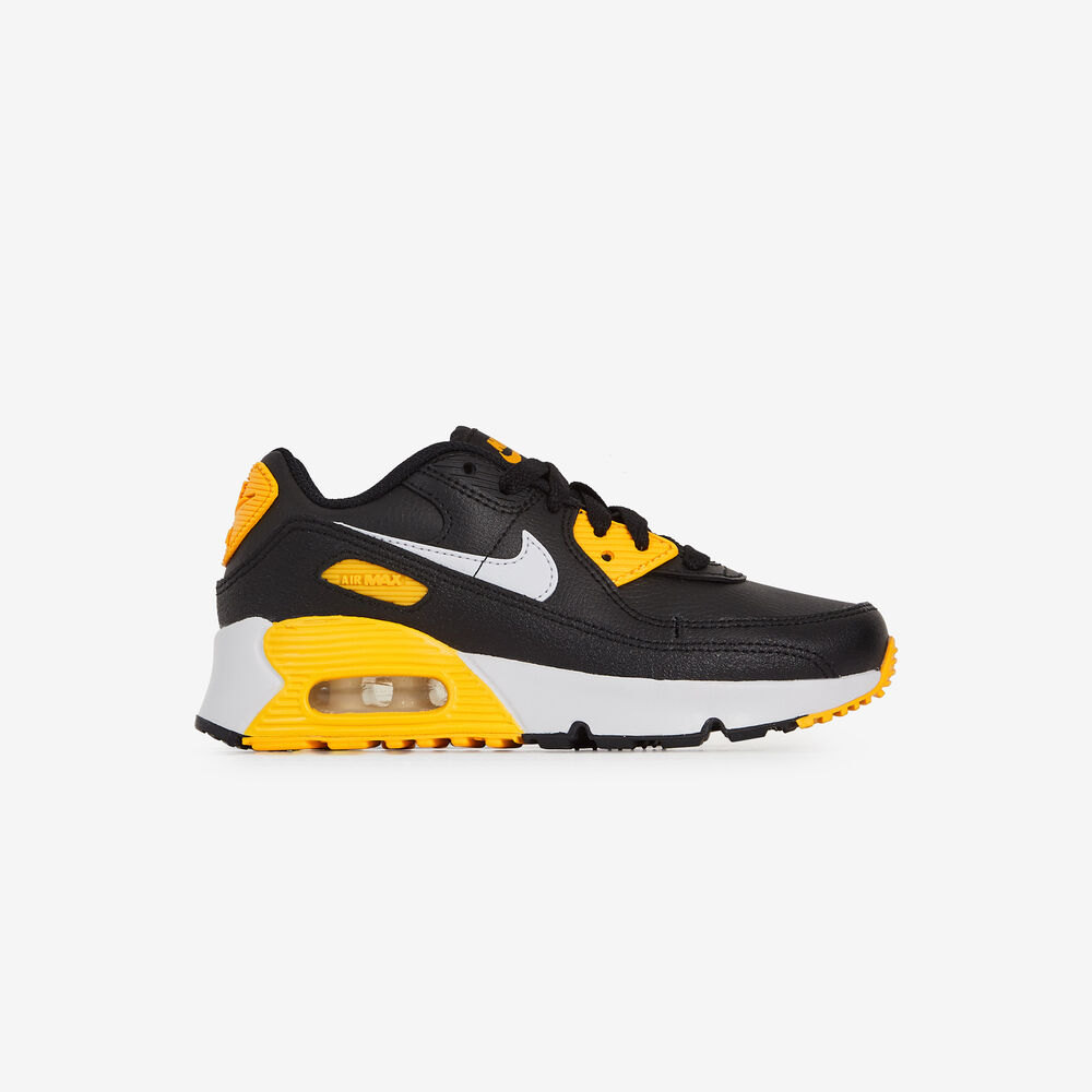 NIKE AIR MAX 90 NERO/GIALLO SNEAKERS BAMBINO