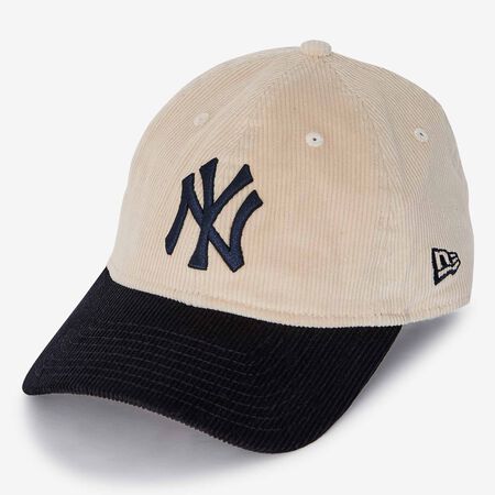 NEW ERA 9TWENTY NY COLOURBLOCK CORD BEIGE/BLU SCURO UOMO