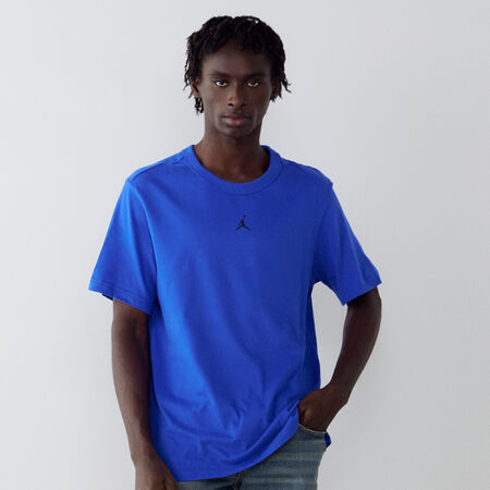 JORDAN TEE SHIRT CENTERED LOGO BLU/NERO UOMO