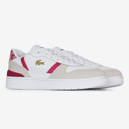 LACOSTE t-clip T-CLIP SET MONOGRAM BIANCO/ROSA DONNA