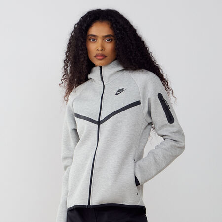 NIKE JACKET ZIP TECH FLEECE GRIGIO/NERO DONNA