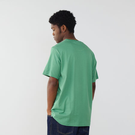 ADIDAS ORIGINALS TEE SHIRT ESSENTIAL TREFOIL VERDE/ROSA UOMO