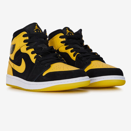 JORDAN AIR JORDAN 1 MID NERO/GIALLO UOMO