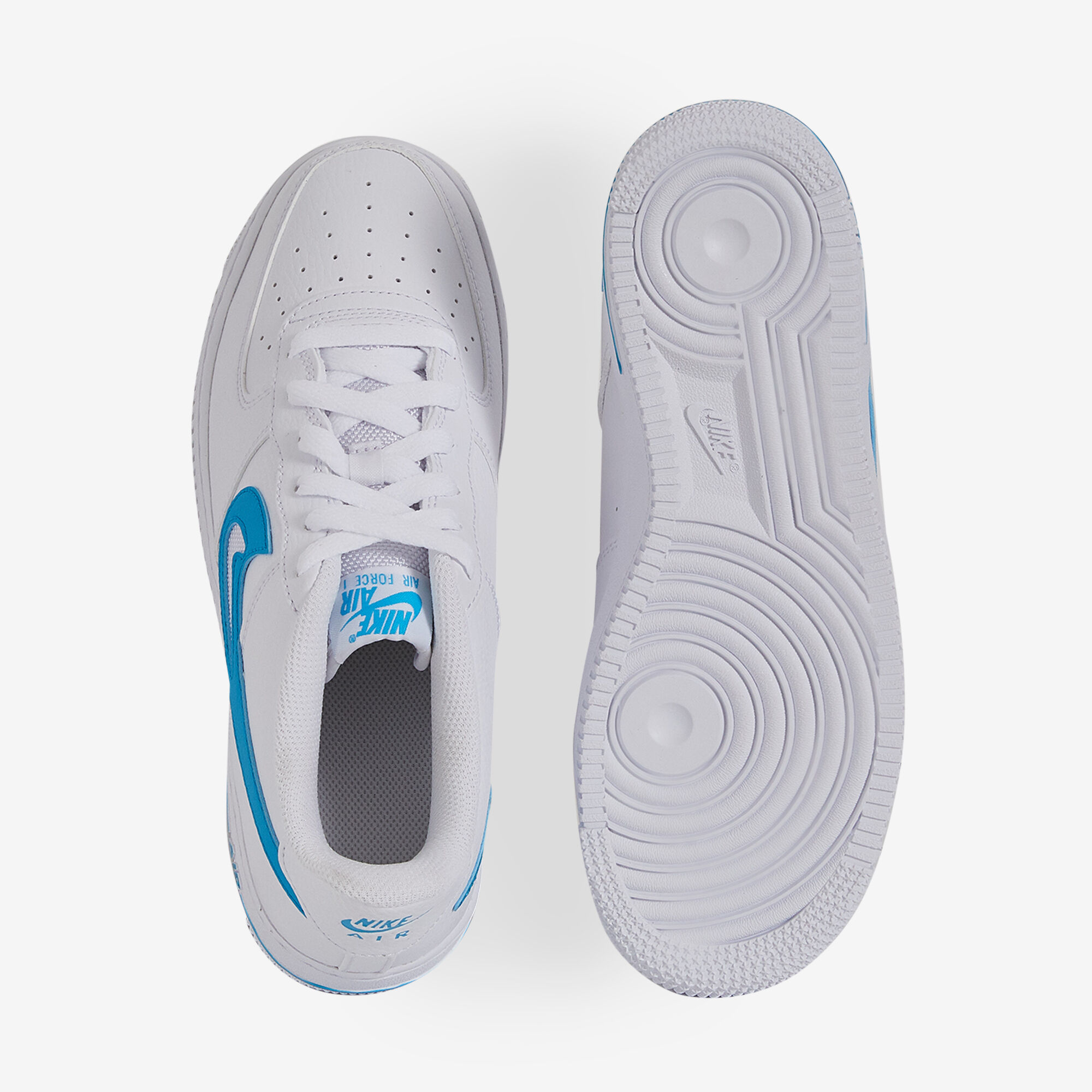 NIKE AIR FORCE 1 LOW SI BLANC BLEU SNEAKERS BAMBINO Courir