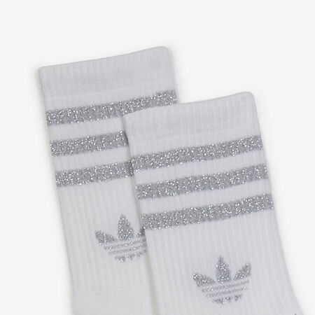 ADIDAS ORIGINALS CHAUSSETTES X2 CREW GLITTER GRIGIO/BIANCO UNISEX