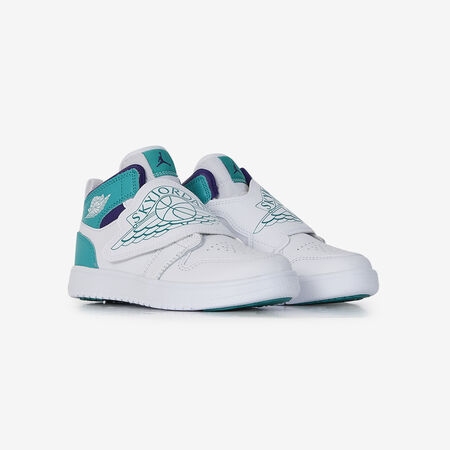 JORDAN SKY JORDAN 1 CF BIANCO/TURCHESE BAMBINO