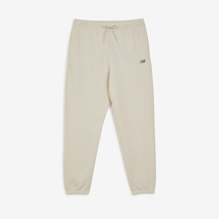 NEW BALANCE PANT JOGGER SMALL LOGO BEIGE UOMO