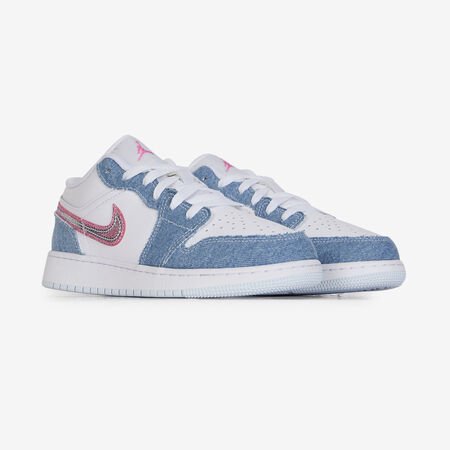 JORDAN AIR JORDAN 1 LOW BLU/ROSA RAGAZZO