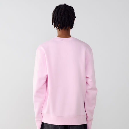 NIKE SWEAT CREW CLUB ROSA/BIANCO UOMO