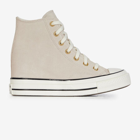 CONVERSE chuck taylor all star CHUCK TAYLOR ALL STAR WEDGE SUEDE BEIGE DONNA