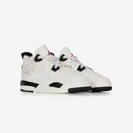JORDAN JORDAN 4 FLIGHT CLUB BLANC/NOIR BIANCO/NERO NEONATO
