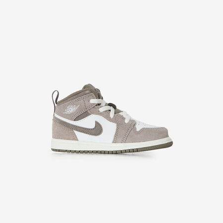 JORDAN air jordan 1 AIR JORDAN 1 MID MARRONE/BIANCO NEONATO