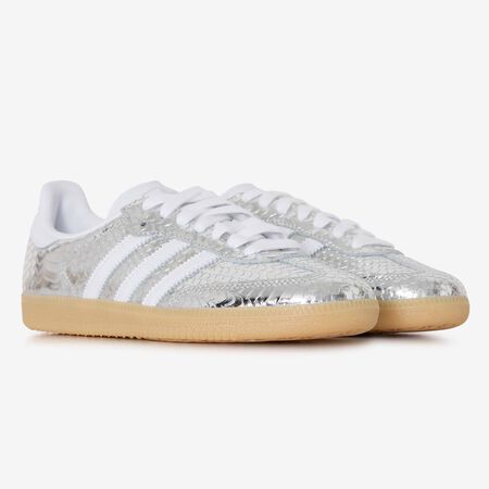 ADIDAS ORIGINALS samba SAMBA OG REPTILE ARGENTO/BIANCO DONNA