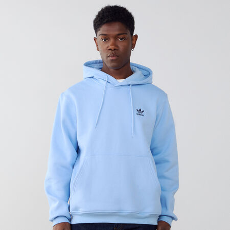 HOODIE ESSENTIAL TREFOIL : BLU/NERO