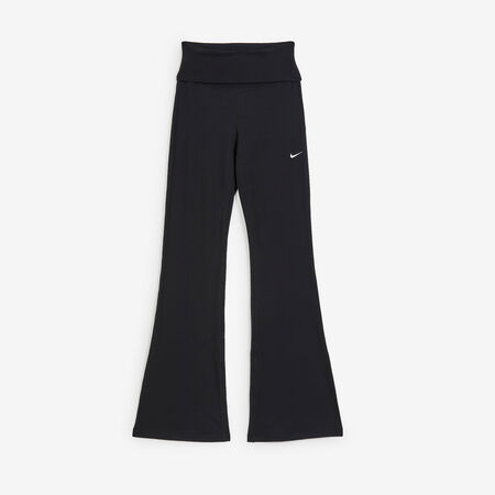 NIKE PANT WIDE LEG CHILL KNIT NERO DONNA