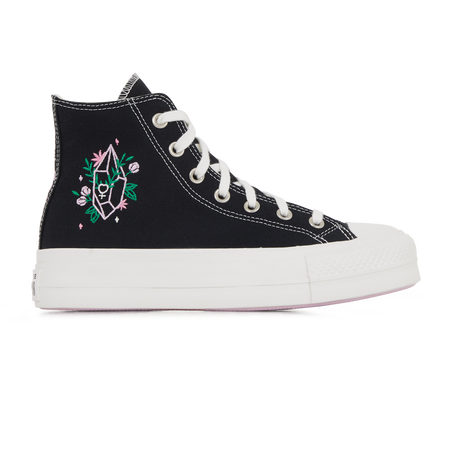 CONVERSE chuck taylor all star CHUCK TAYLOR ALL STAR LIFT HI CRYSTAL EN NERO DONNA