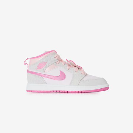 JORDAN air jordan 1 AIR JORDAN 1 MID GRIGIO/ROSA BAMBINO