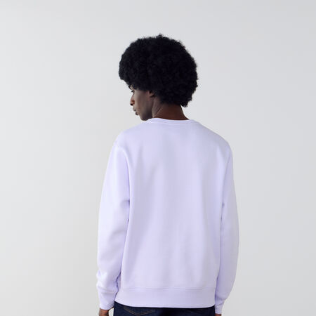 NIKE SWEAT CREW CLUB LILLA/BIANCO UOMO