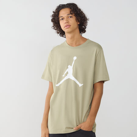 JORDAN TEE SHIRT BIG JUMPMAN BEIGE/BIANCO UOMO