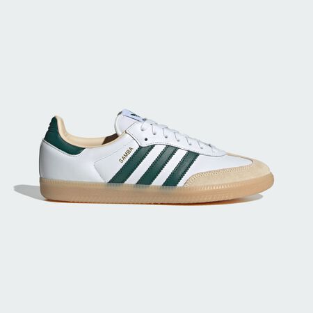 ADIDAS ORIGINALS samba SAMBA OG BIANCO/VERDE UOMO