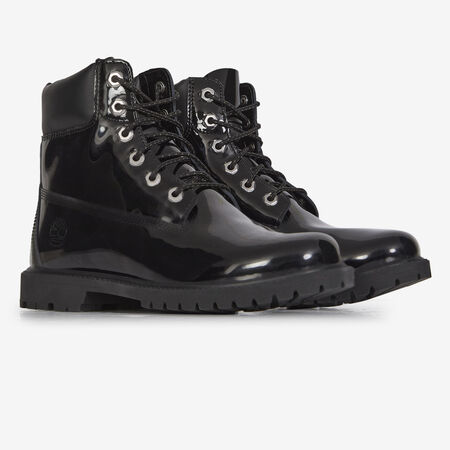 TIMBERLAND 6 INCH  PATENT NERO DONNA