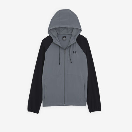 JACKET FZ WOVEN VIBE : GRIGIO/NERO