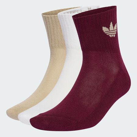 ADIDAS ORIGINALS CHAUSSETTES X3 QUARTER TREFOIL BIANCO/BEIGE UOMO