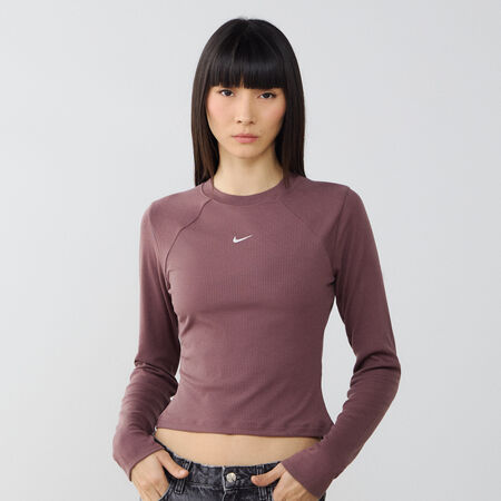 TOP CHILL KNIT LS : MARRONE