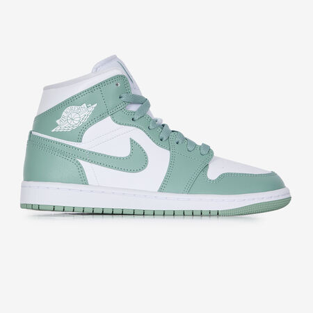 JORDAN AIR JORDAN 1 MID BIANCO/VERDE DONNA