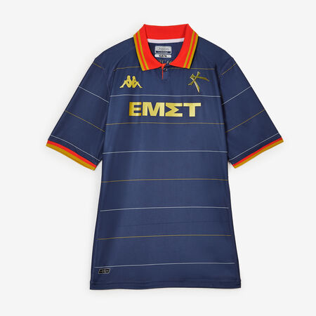 KAPPA MAILLOT KOMBAT 2024 HOME KALLITHEA BLU/ROSSO UOMO