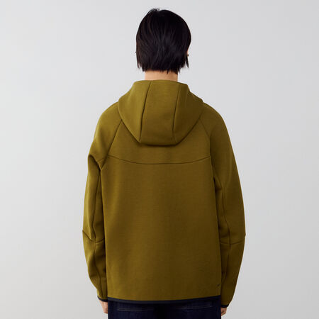 NIKE JACKET TECH FLEECE FZ VERDE/NERO UOMO