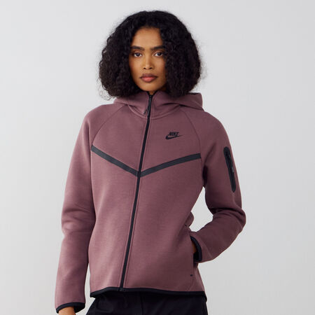 JACKET ZIP TECH FLEECE : MARRONE