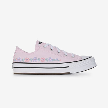 CONVERSE CHUCK TAYLOR ALL STAR EVA LIFT OX FLORAL ROSA RAGAZZO