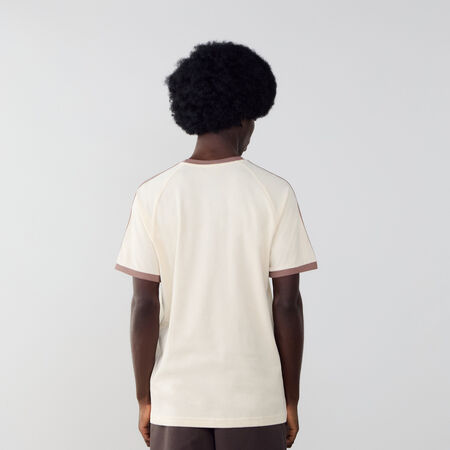 ADIDAS ORIGINALS TEE SHIRT 3 STRIPES BEIGE/NERO UOMO