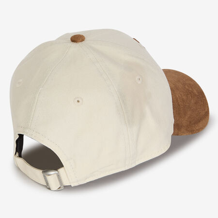 NEW ERA 9FORTY WOMEN NY FAUX SUEDE BEIGE/MARRONE DONNA