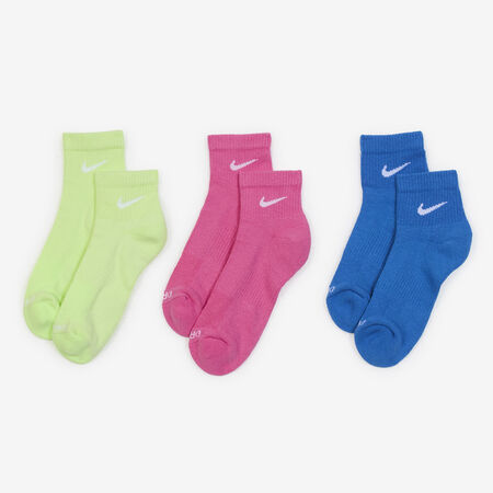 NIKE CHAUSSETTES X3 EVERYDAY MID GIALLO/ROSA UOMO